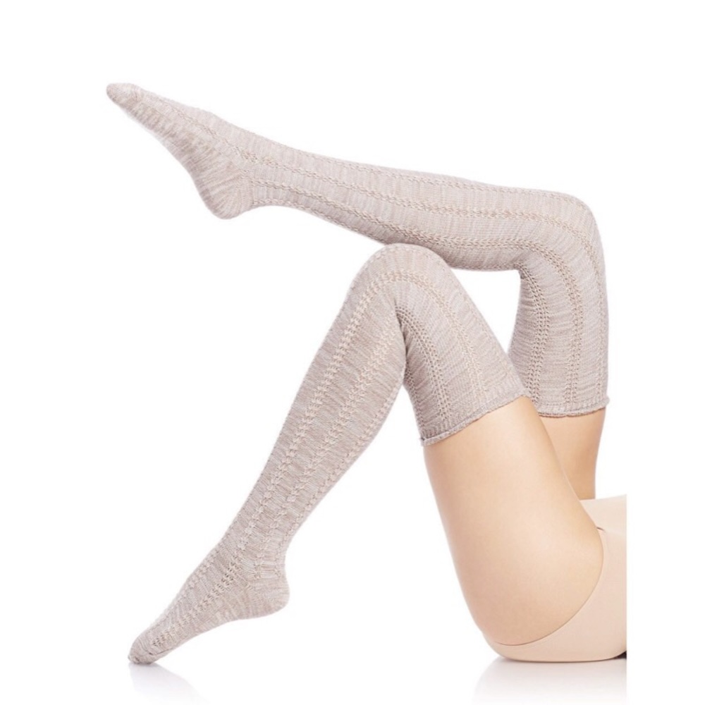 ✨New Listing!✨ Free People cream thigh high socks